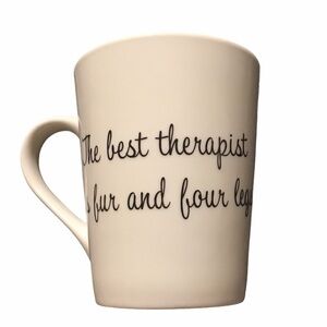 NWT The Best Therapist Has Fur & Four Legs Mug / Cup